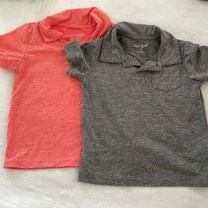 EUC Cat & Jack dry fit Polos, 3T, two tops